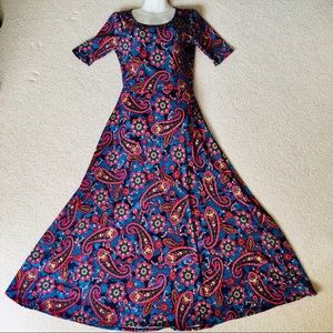 ♦️SOLD♦️Lularoe Ana Maxi dress Paisley Boho NWOT